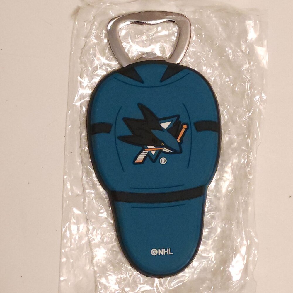 COORS light Molson Mini Jersey Bottle Openers NHL San Jose Sharks